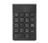 HERCHR 2.4G Clavier sans Fil Universel Multi Dispositif Dent Bleue Clavier USB Ergonomique Léger Portable Minikeyboard pour Ordinateur De Bureau PC Accessoire (Noir)