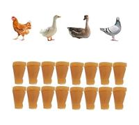 HERCHR 20 pièces Doigts de plumeur de Poulet pour Machine, Accessoires de Machine de plumeur de Poussin résistant à l'usure à Haute température bâton de Retrait de Plumes en Caoutchouc (Court 4 cm)