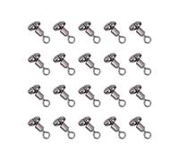 HERCHR 20Pcs Connecteur Pivotant, Émerillon de Pêche à 3 Voies Pivotant T Connecteurs de Ligne de Pêche émerillons Matériel Pêche Connecteur D'émerillons de Pêche pour Eau Douce et Eau Salée (M)