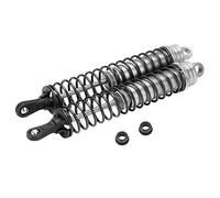 HERCHR 2pcs Kit d'absorbeur à Amortisseur RC 144 mm Amortisseur d'amortisseur réglable rempli d'huile pour HSP HPI Axial 1/8 RC Car Off ROTAL (Argent)