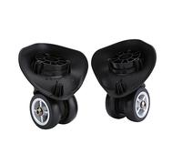 HERCHR 2pcs PVC Rouge de Remplacement pour Chariot de Valise de Bagages, Roues de Remplacement de Bagages pivotants pour boîtier de Voyage, Roues à Bagages universels Remplacement