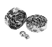 HERCHR 4 rouleaux de guidoline de vélo, ruban de guidon sans guidon pour vélo de route, embouts de guidon pour VTT (Noir et blanc)