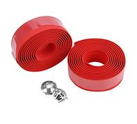 HERCHR 4 rouleaux de guidoline de vélo, ruban de guidon sans guidon pour vélo de route, embouts de guidon pour VTT (Rouge)