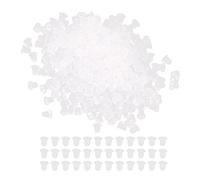 HERCHR 500pcs Soft Clear Ear Safety Back Pads, Earrings Safety Back Stopper Replacement Kit Silicone Earring Back for Fish Hook Studs