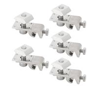 HERCHR 5PCS Clips de Mise à la Terre Solaire, Supports de Panneau Solaire Pinces Système de Montage PV Pièces de Support Photovoltaïques Clips en Métal avec Une Bonne Compatible