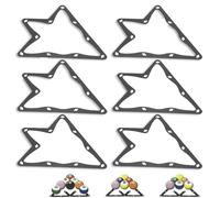 HERCHR 6PCS Support de Boule de Billard Triangle Support de Boule de Piscine Feuille de Support Magique Feuill de Boule de Billard Support de Positionnement de Support de Boule de Table