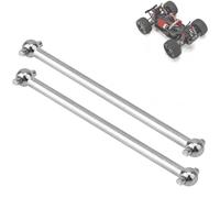 HERCHR Arbre d'entraînement de Voiture RC, 2pcs M5367 Arbre d'os de Chien Dog Dogbone Driveshars Pièces Accessoire de Mise à Niveau pour 1/16 RC Pièces de Voiture Court Cours