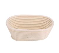 HERCHR Banneton à Pain Ovale 21cm, Panier Banneton en Rotin pour Pain et Levain