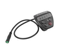 HERCHR Bike LED Display Panel, 24V 36V 48V Electric Bike Speed Controller Lightweight Smart Instrument with 5pin Plug for Mid Drive Motor