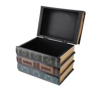 HERCHR Boîtes à Livres Décoratives, Boîte De Rangement en Forme De Livre Vintage, Boîte De Faux Livre, Boîte De Rangement en Bois, Décor De Livre Antique pour la Maison Et Le Bureau(#1)