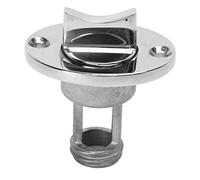 HERCHR Bouchon de vidange Marin avec 2 vis de Montage, Bouchon de vidange Marin en Acier Inoxydable pour Trou de 1 Pouce avec rondelle annulaire étanche pour Bateau Yacht