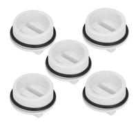 HERCHR Bouchons d'hivernage pour Spa de Piscine, 5 pièces, Ligne de Retour de Spa filetée de 1,5 Pouces, Bouchon d'hiver, Filtre de vidange en Plastique avec Joint torique en Caoutchouc