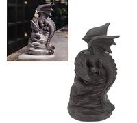 HERCHR Brûleur D'encens à Reflux De Dragon, Porte-encens en Cascade De Dragon, Porte-encens en Céramique Fait à la Main, Ornements De Statue pour la Décoration De Temple De Yoga à la Maison