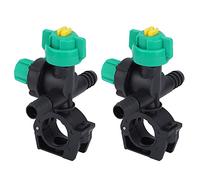 HERCHR Buzzle de pulvérisation, 2pcs 4,3 * 3,3 Pouces de Filetage Externe Externe de pulvérisateur en Forme de buse de pulvérisation Ajuster la Vitesse d'eau avec Une Connexion de