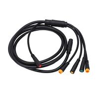 HERCHR Câble de vélo électrique 1 à 5, 132 cm / 52 Pouces Connecteurs de câble de Batterie au Lithium Connecteur de la Lampe à étage à l'épreuve de la Lampe