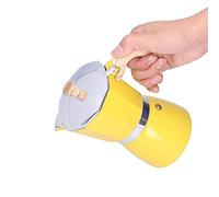 HERCHR Cafetière, bouilloire à café en alliage d'aluminium 6 tasses, percolateur 300ML, Machine à Coffe pour la maison, le Camping, le bureau (Jaune)