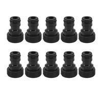 HERCHR Connexion à Connexion Rapide, 10 PCS Connecteur de Robinet en Plastique G3 / 4 Male Filetage 25 mm Connecteur de raccord de Tuyau de Jardin pour Accouplement du Tuyau d'eau