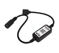 HERCHR Contrôleur LED Bluetooth, 2 Pcs USB 5V DC 5 - 24V 4 Broches Mini Contrôleur De Lumières Bluetooth RGB Music Controller pour 5050 LED Strip Lights