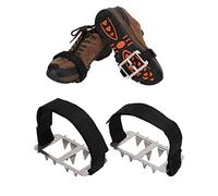 HERCHR Crampons Crampons Antidérapants Chaussure/Botte Traction sur Glace 10 Dents Neige Pointes De Glace Crampons Crampons Chaussures Extensibles Bottes De Traction Pointes
