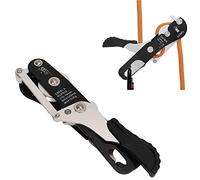 HERCHR Descendeur d'escalade Manuel, Commandes Manuelles en Alliage D'aluminium, Dispositif De Descente Autobloquant pour Escalade sur Corde Extérieure De 10 à 13 Mm