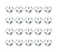 HERCHR Dice, 20pcs 10 siatérations Numéro de Plastique Dice Decor Decoration Ornement Board Maths Math Learning Games Set Accessoire de Jeu pour Les Parties Math de Classe (Blanc)