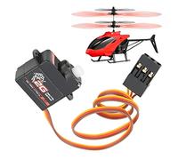 HERCHR Digital Servo, RC Digital Servo Set 2G Plastique GearServo Hélicoptères à Ailes Fixes Réponse Rapide avec Un Bras RCServo Set pour 1/24 RC Car Airplane