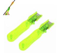HERCHR Dissolvant de Fletch 2 pièces,Palette de dénudage de flèche,Outil de | Outil de retrait de plumes de flèche de tir à l'arc, accessoire de lame en acier pour la chasse, flèches en carbone
