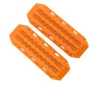 HERCHR Échelle de Sable RC 2PCS, 58 mm / 2,3 Pouces de récupération en Plastique Carte d'aide Antiked Auto Board pour SCX24 1/24 RCCrawlers et 1/18 RCCAR (Orange)