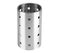 HERCHR Egouttoir à Couverts, Range-couverts Acier Inoxydable Porte-ustensiles de Cuisine Pot à Ustensile Support de Rangement pour Baguettes, Fourchette, Cuillère, 10x17cm