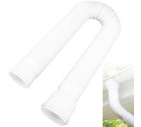 HERCHR Extension de Disque de gouttière de Pluie 20-59 dans Un divertisseur PE Flexible Extensible Extensible du Drain de Bec de Drainage pour Le Drainage de l'eau de Pluie extérieure (Blanc)