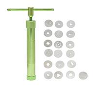 HERCHR Extrudeuse en pâte à Sucre, Clay extrudeur avec 20 disques d’Extrusion pour Travaille rla Pate fimo et décoration de gâteau Sucre Objets d'art