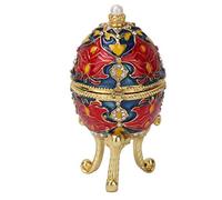 HERCHR Fabrige Egg Vintage Style, Vintage Émaillé Fabergé Oeuf Bijoux Bibelot Boîte pour Organisateur Bibelot Boîte Décoration Cadeau