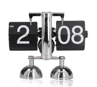 HERCHR Flip Clock, Horloge De Bureau Rabattable, Horloge Mécanique Rétro Rabattable, Rotation Automatique des Pages, Horloges à Quartz, Horloges Numérique à Engrenage Interne