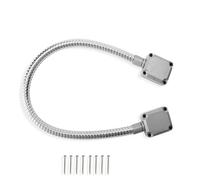 HERCHR Gaine Cable Porte,Conduit de Fil de Porte, diamètre intérieur de 8 mm, Cordon de Portes blindé télescopique, Montage exposé, câble de contrôle d'accès, Protecteur Câbles Contrôle D'accès