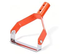 HERCHR Houe à étrier, Remplacement de houe de désherbage de Jardin pour Bordure (Orange) | Houe de bagarre robuste, outil multifonctionnel de plantation de sol pour ameublir le jardin