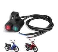 HERCHR Interrupteur de Guidon de Moto, Guidon Universel pour Scooters Interrupteur à Double Bouton pour Phares Feux de Freinage Antibrouillard Klaxon Interrupteur de Barre Lumineuse pour Moto (D)