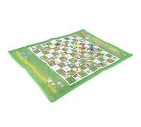 HERCHR Jeu de l'oie, 60 x 45 cm, Lavable, Pliable, en Tissu Non tissé, Tapis de Sol éducatif, Jeu d'échecs, Jeu de société éducatif pour activités de Voyage en Plein air