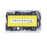 HERCHR Kit de Remplacement de Joints toriques pour Montres, 180 pièces, Joints en Caoutchouc étanches, rondelles arrière de Montre