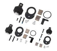 HERCHR Kit de réparation de tête à cliquet, clé à douille à cliquet en acier CR V 72 dents, accessoires de réparation avec vis à ressort pour l'entretien des outils à main