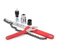 HERCHR Kit d'outils de réparation de vélos, clé d'extraction d'extracteur de manivelle + disjoncteur de chaîne + outil d'axe inférieur, ensemble d'outils d'entretien de cyclisme pour le