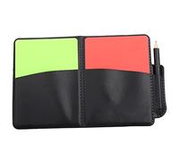 HERCHR Lot de 2 Cartes d'arbitre de Football en PVC - Kit d'arbitre de Football - Cartes Rouges et Jaunes avec Papier d'enregistrement pour Les matchs de Football, Volley-Ball, Baseball