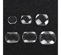 HERCHR Loupe de Montre, 6 pièces Calendrier de Date de Montre Professionnelle lentille de Couvercle de bécher en Verre de convexité pour Outil de réparation de balancier de Mouvement