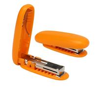 HERCHR Mini agrafeuse, agrafeuse Portable Petite agrafeuse Portable de Poche pour Fournitures Scolaires pour Enfants(Orange)
