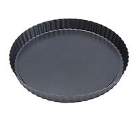 HERCHR Moule à tarte, moule à quiche antiadhésif avec fond amovible pour la cuisson de tartes, tartes, quiches, 9,5 pouces(24cm)