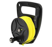 HERCHR Moulinets de plongée, Bobine de Doigt, Bobine de Corde d'ancrage, Multi-Usage avec Fil Jaune rétractable pour l'exploration des grottes, l'exil, la plongée en apnée (Roue Noire)