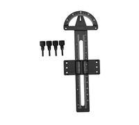 HERCHR Outil De Mesure D'échelle RC, Outil De Règle d'angle De Jauge De Carrossage De Jante Réglable en Alliage D'aluminium pour Voiture RC(Noir)