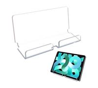 HERCHR Paquet de 2 Supports muraux pour Tablette Acrylique, Support avec rainure (Claire)