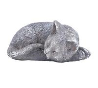 HERCHR Pet Memorial Stone, Garden Memorial Resin Resin Garden Grave Marker pour Chien ou Chat, Sympathie de Pas peintes à la Main (Cat Figurine A)