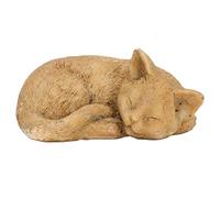 HERCHR Pet Memorial Stone, Garden Memorial Resin Resin Garden Grave Marker pour Chien ou Chat, Sympathie de Pas peintes à la Main (Cat Figurine B)