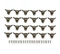 HERCHR Pieds de boîte à Bijoux de Caisse en Bois,24 Ensembles de Pieds de boîte à Bijoux, Piedss de Griffe en Alliage de Zinc Protecteur d'angle de Jambe de Piedss décoratifs pour Coffre à Bijouxs